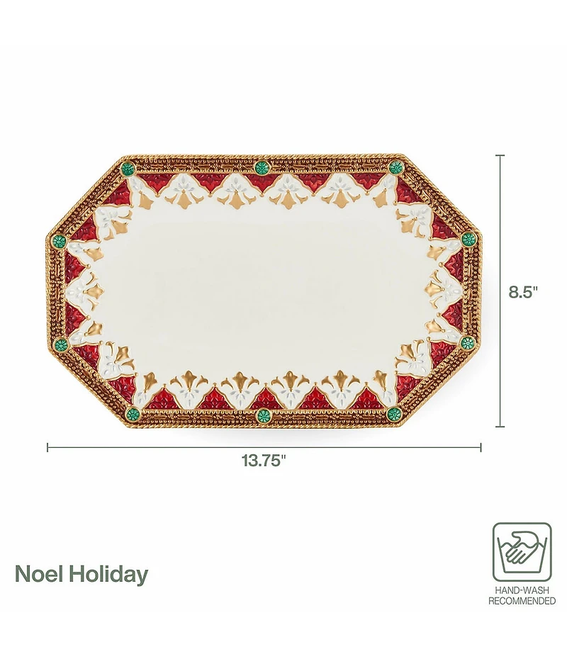Fitz And Floyd Noel Holiday Collection Small Platter