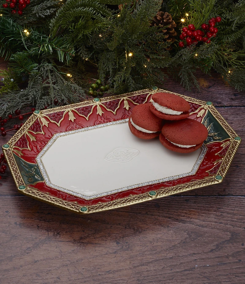 Fitz And Floyd Noel Holiday Large 16#double; Platter