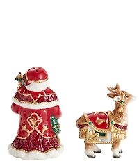 Fitz And Floyd Noel Holiday Salt & Pepper Set