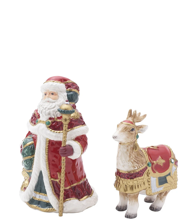 Fitz And Floyd Noel Holiday Salt & Pepper Set