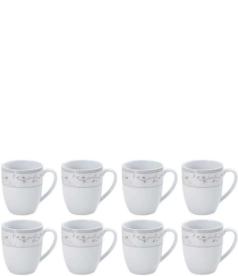 Fitz and Floyd Platinum Vine 32-Piece Dinnerware Set