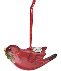 Fitz and Floyd Poinsettia Holiday Collection Cardinal 2025 Ornament