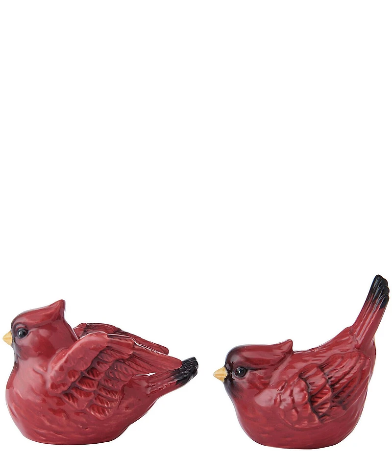 Fitz and Floyd Poinsettia Holiday Collection Salt & Pepper Set