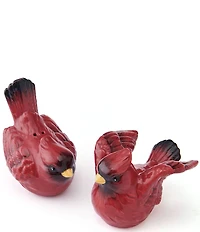 Fitz and Floyd Poinsettia Holiday Collection Salt & Pepper Set