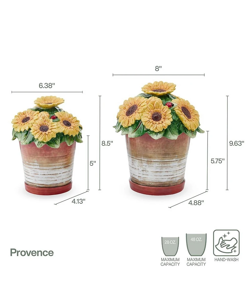 Fitz and Floyd Provence Canisters, Set of 2