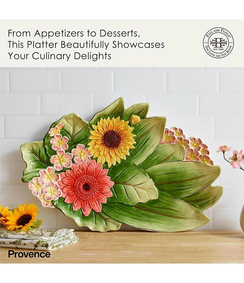 Fitz and Floyd Provence Large Platter, 18.75#double;