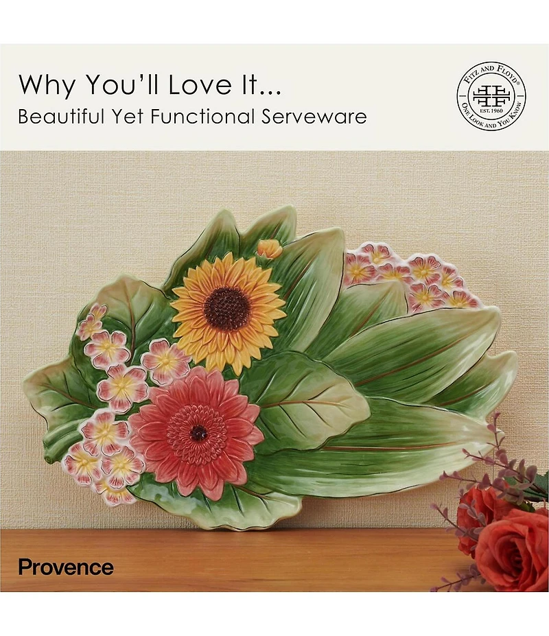 Fitz and Floyd Provence Large Platter, 18.75#double;