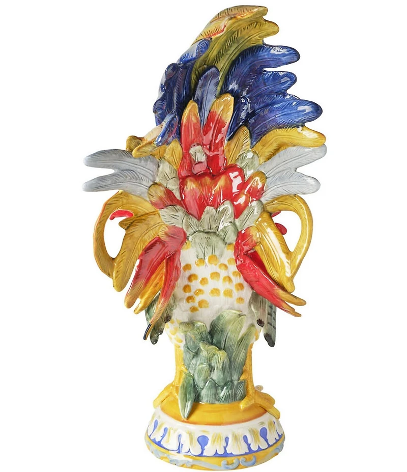 Fitz and Floyd Ricamo Collection Rooster Figurine, 20.5#double;