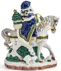 Fitz and Floyd Santa On Horse Holiday Musical Figurine