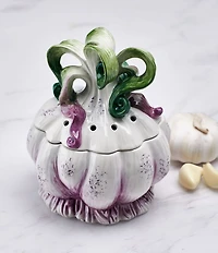Fitz and Floyd Sicily Green Garlic Keeper