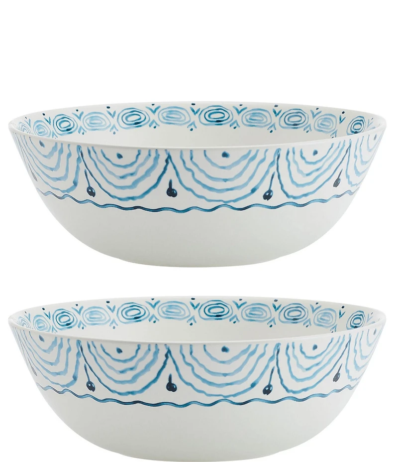 Fitz and Floyd Sicily Serve Bowls and Salt and Pepper Shakers Set