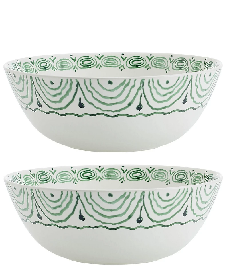 Fitz and Floyd Sicily Serve Bowls and Salt and Pepper Shakers Set