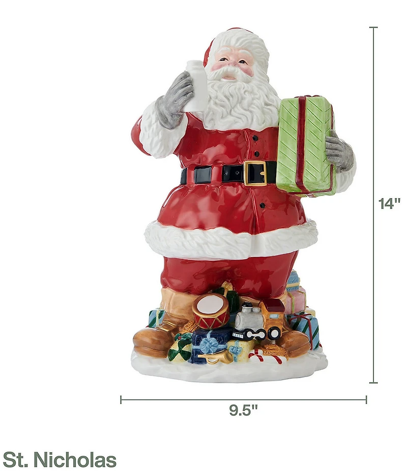 Fitz and Floyd St. Nicholas Collection Santa Figurine, 14#double;