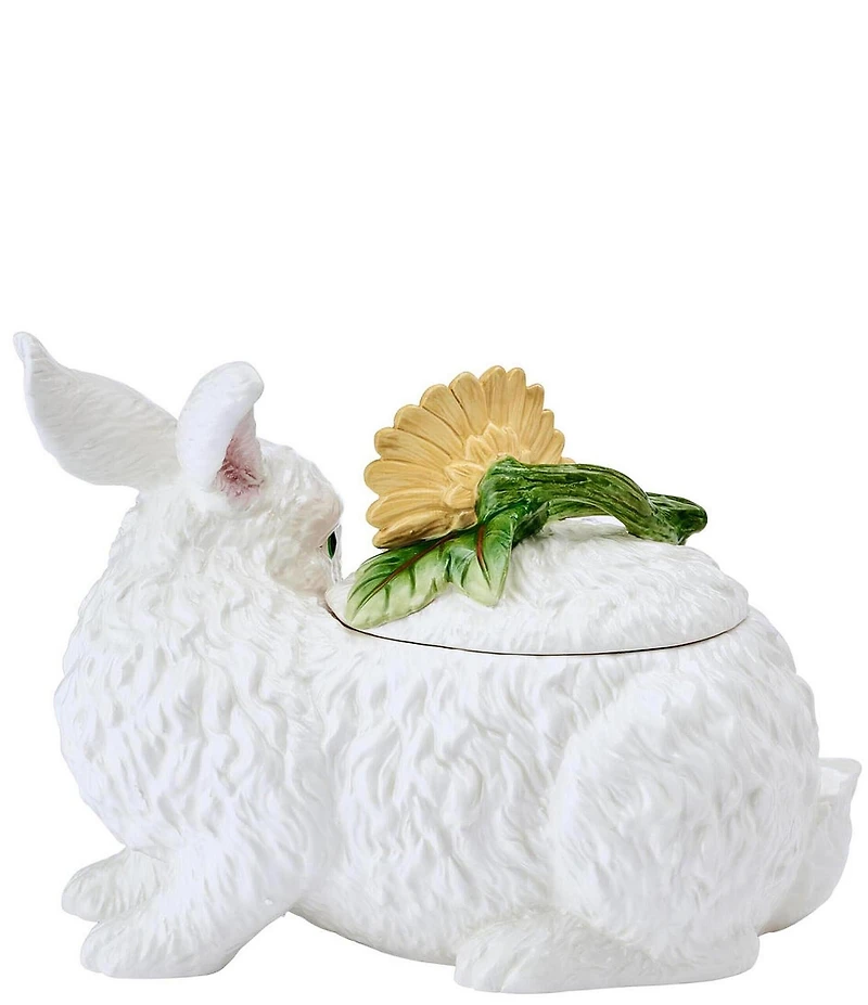 Fitz and Floyd Sunflower Rabbits Collection Cookie Jar