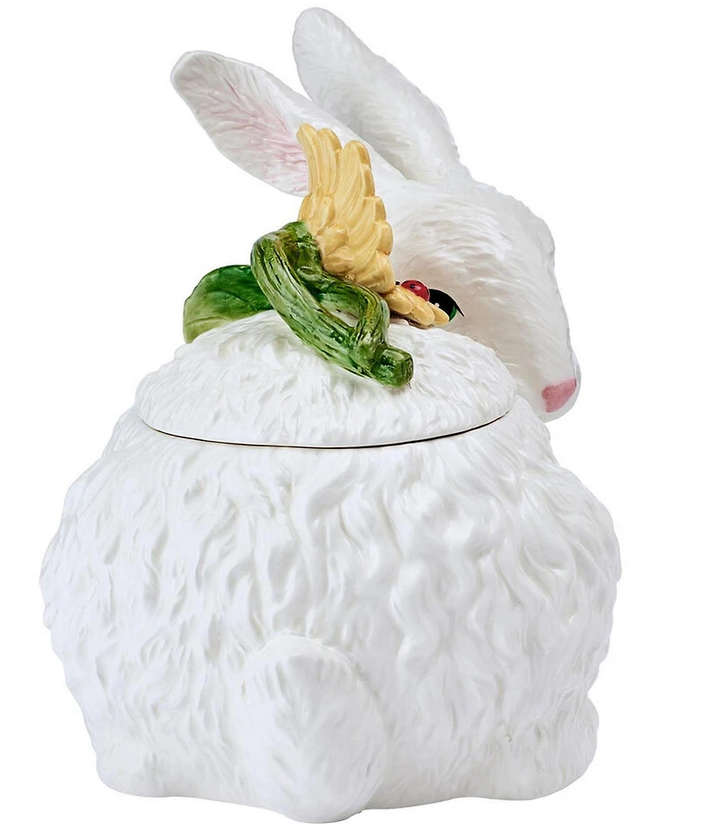 Fitz and Floyd Sunflower Rabbits Collection Cookie Jar