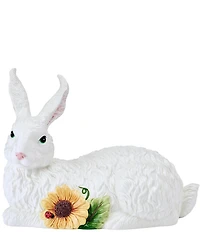 Fitz and Floyd Sunflower Rabbits Collection Resting Figurine