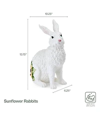 Fitz and Floyd Sunflower Rabbits Collection Sitting Figurine