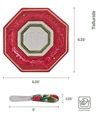 Fitz and Floyd Telluride Collection Appetizer Plate Set