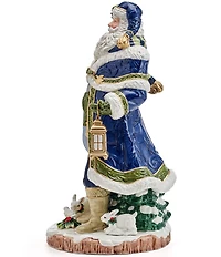 Fitz and Floyd Telluride Collection Blue Grand Santa Figurine