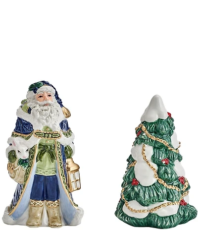 Fitz and Floyd Telluride Collection Santa Salt and Pepper Set
