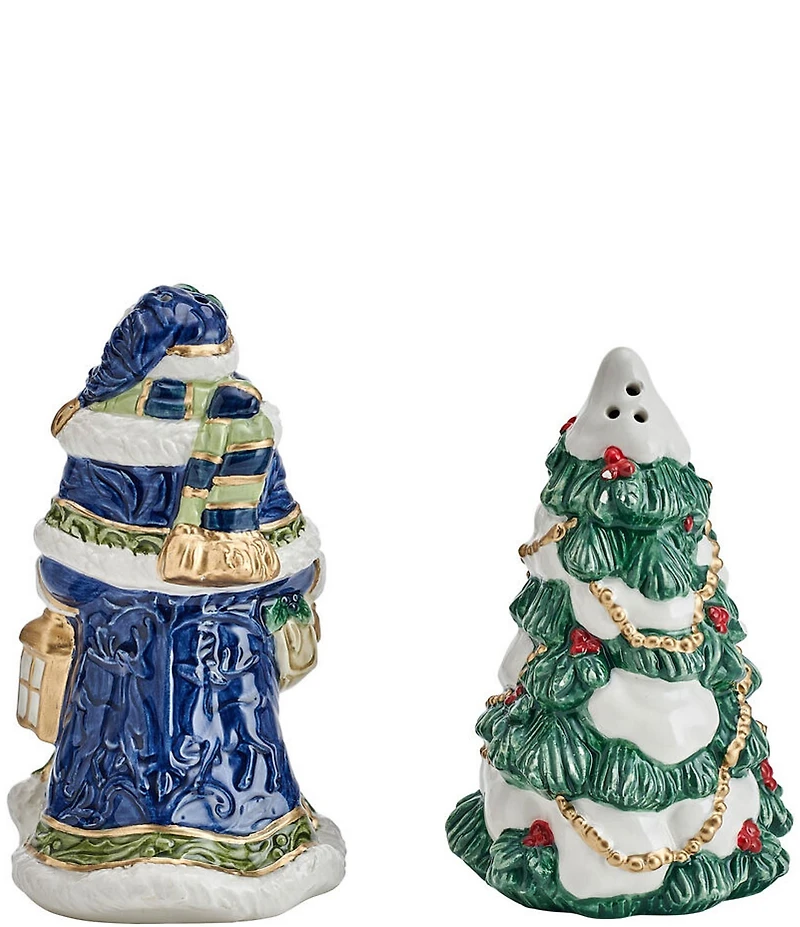 Fitz and Floyd Telluride Collection Santa Salt and Pepper Set