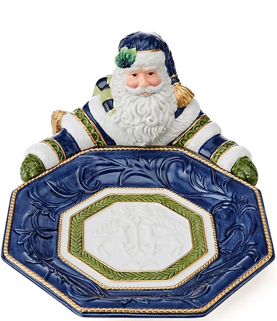 Fitz and Floyd Telluride Collection Santa Serving Bowl