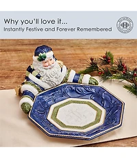 Fitz and Floyd Telluride Collection Santa Serving Bowl