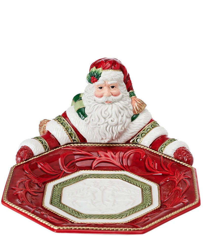 Fitz and Floyd Telluride Collection Santa Serving Bowl