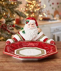 Fitz and Floyd Telluride Collection Santa Serving Bowl