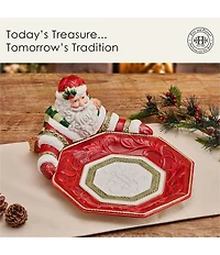 Fitz and Floyd Telluride Collection Santa Serving Bowl