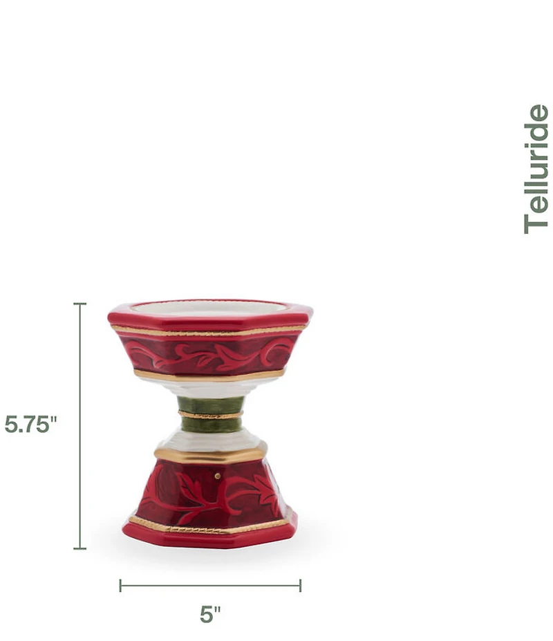 Fitz and Floyd Telluride Collection Pillar Candleholder