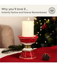 Fitz and Floyd Telluride Collection Pillar Candleholder
