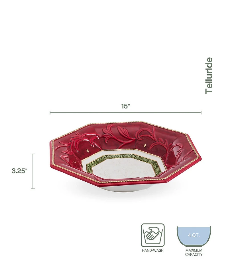 Fitz and Floyd Telluride Collection Serving Bowl