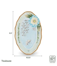 Fitz and Floyd Toulouse Appetizer Platters, Set of 4
