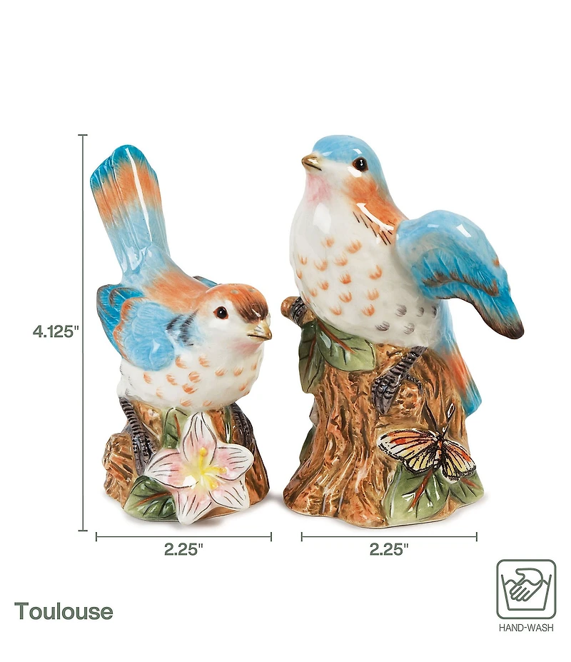 Fitz and Floyd Toulouse Bird Salt and Pepper Set