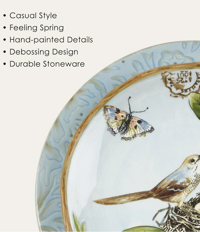 Fitz and Floyd Toulouse Collection 12-Piece Dinnerware Set