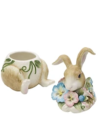 Fitz and Floyd Toulouse Collection Rabbit Cookie Jar Figurine