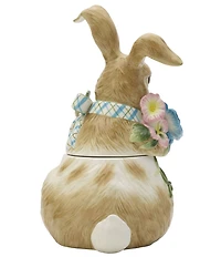 Fitz and Floyd Toulouse Collection Rabbit Cookie Jar Figurine