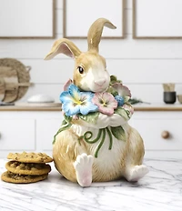 Fitz and Floyd Toulouse Collection Rabbit Cookie Jar Figurine