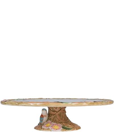 Fitz and Floyd Toulouse Footed Remail Bird Cake Plate