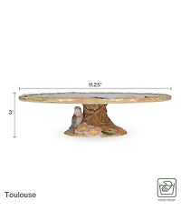 Fitz and Floyd Toulouse Footed Remail Bird Cake Plate