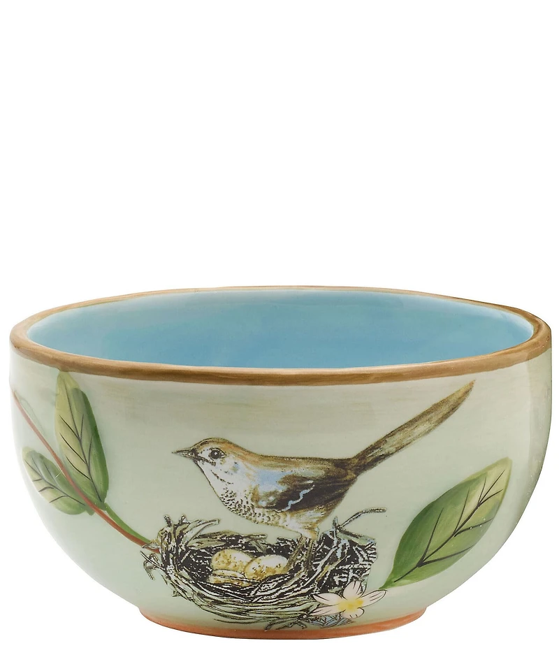 Fitz and Floyd Toulouse Green Small Bowls, Set of 4