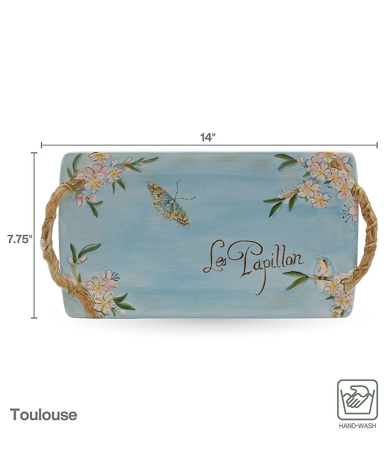 Fitz and Floyd Toulouse Rectangular Serving Tray