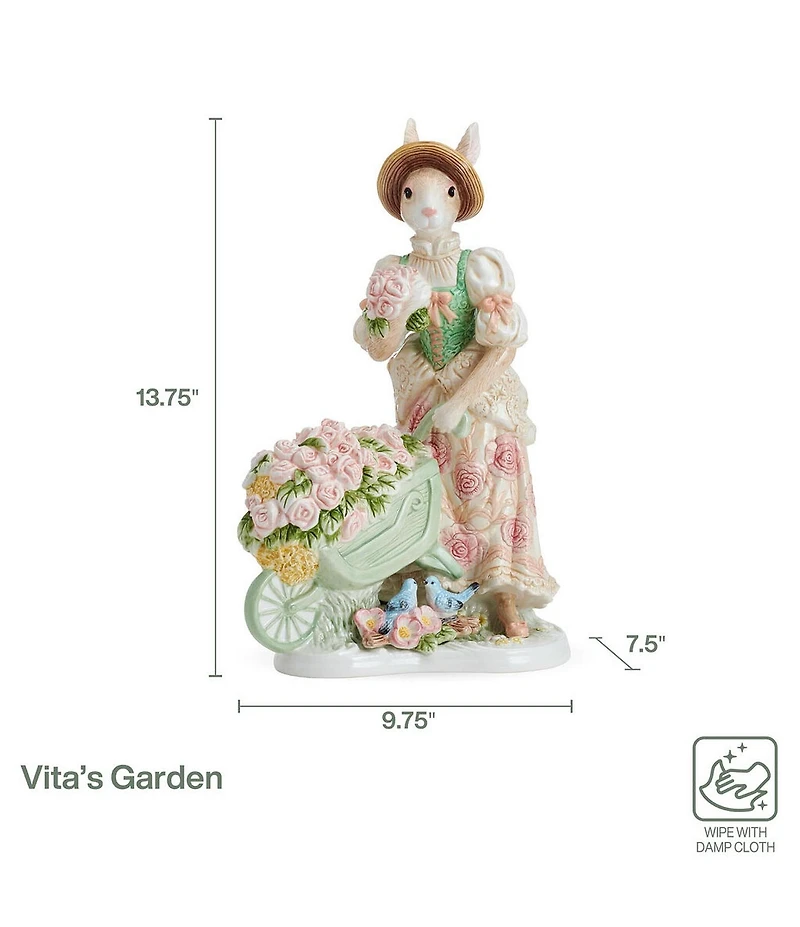 Fitz and Floyd Vita's Garden Rabbit Figurine, 13.75 #double;
