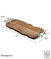 Fitz and Floyd Woodgrove Collection Mango Wood Serving Board