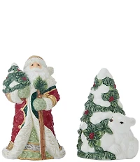 Fitz and Floyd Woodland Holiday Collection Salt & Pepper Set