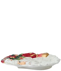 Fitz and Floyd Woodland Holiday Collection Santa Serving Tray