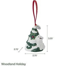Fitz And Floyd Woodland Holiday Collection Tree 2025 Ornament