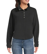 Flag and Anthem Adriana Long Sleeve Ribbed Knit Pullover