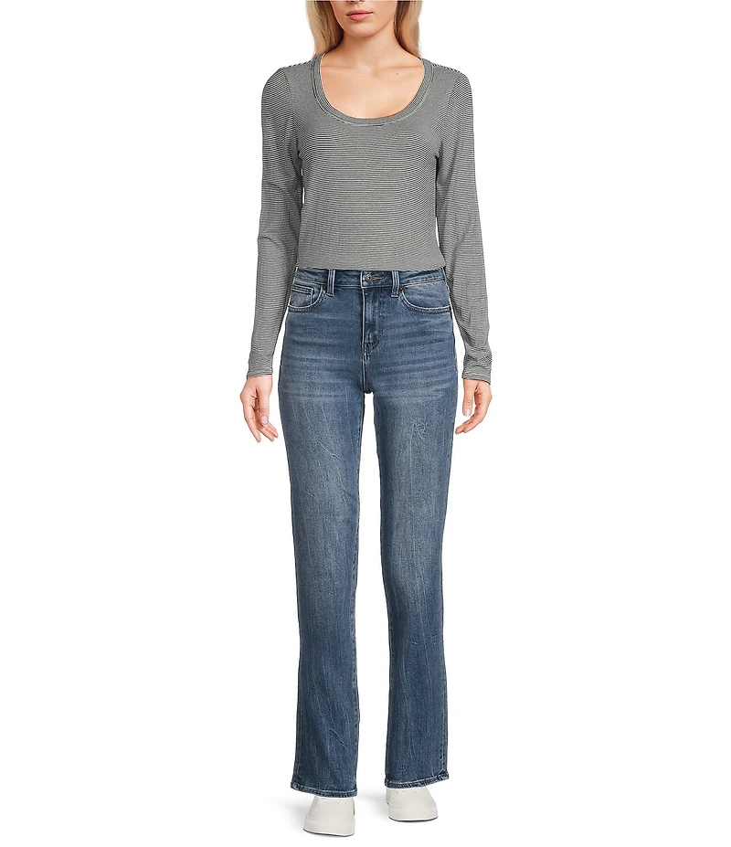 Flag and Anthem Aldie High Rise Straight Leg Jeans